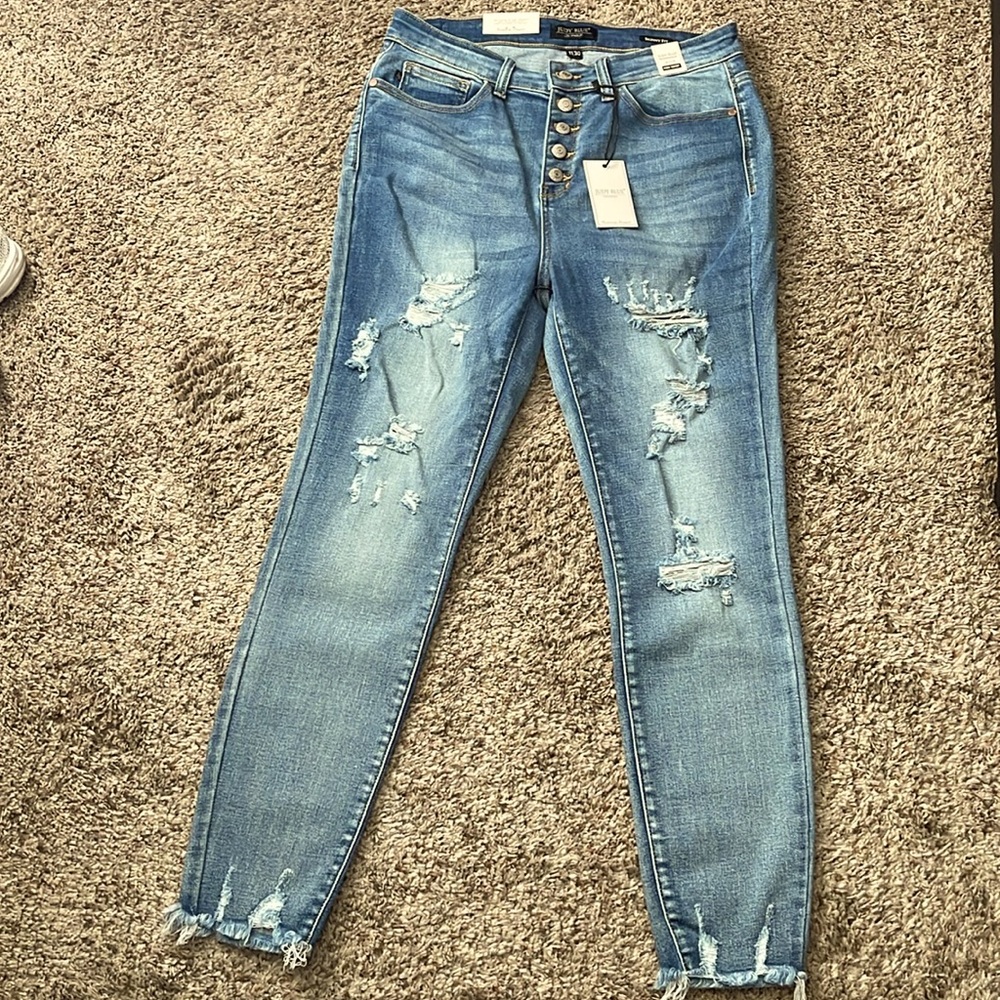 Judy Blue Button Fly High Wasted, Skinny Fit size: 11/30